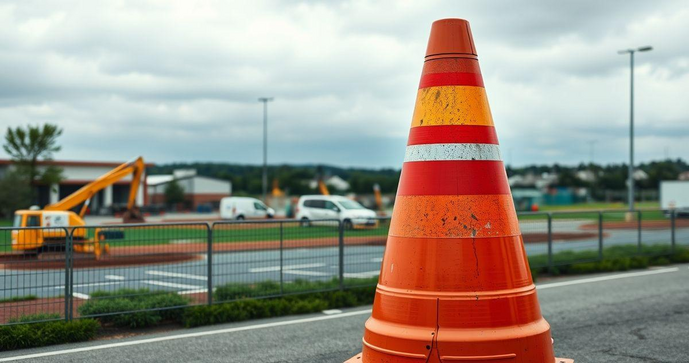 Cone de sinalização grande: segurança e visibilidade em obras e eventos
