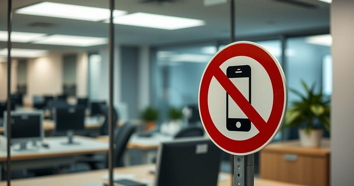 Placa Proibido Uso de Celular: A Importância da Conscientização em Ambientes de Trabalho