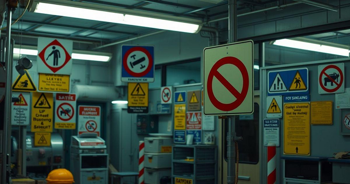 Placas de Sinalização de Segurança do Trabalho