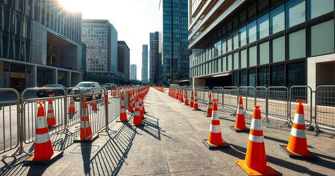 Locação de Cones e Cavaletes: Solução Eficiente para Sinalização