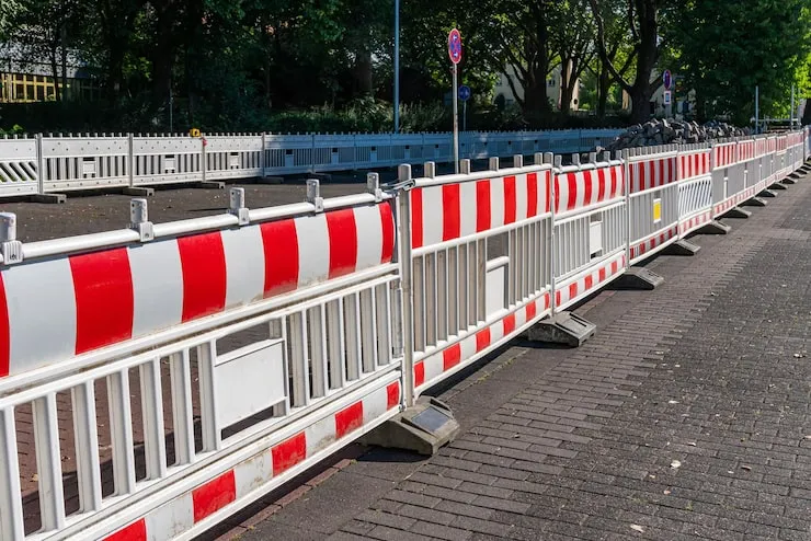 barreira modular para delimitação de áreas