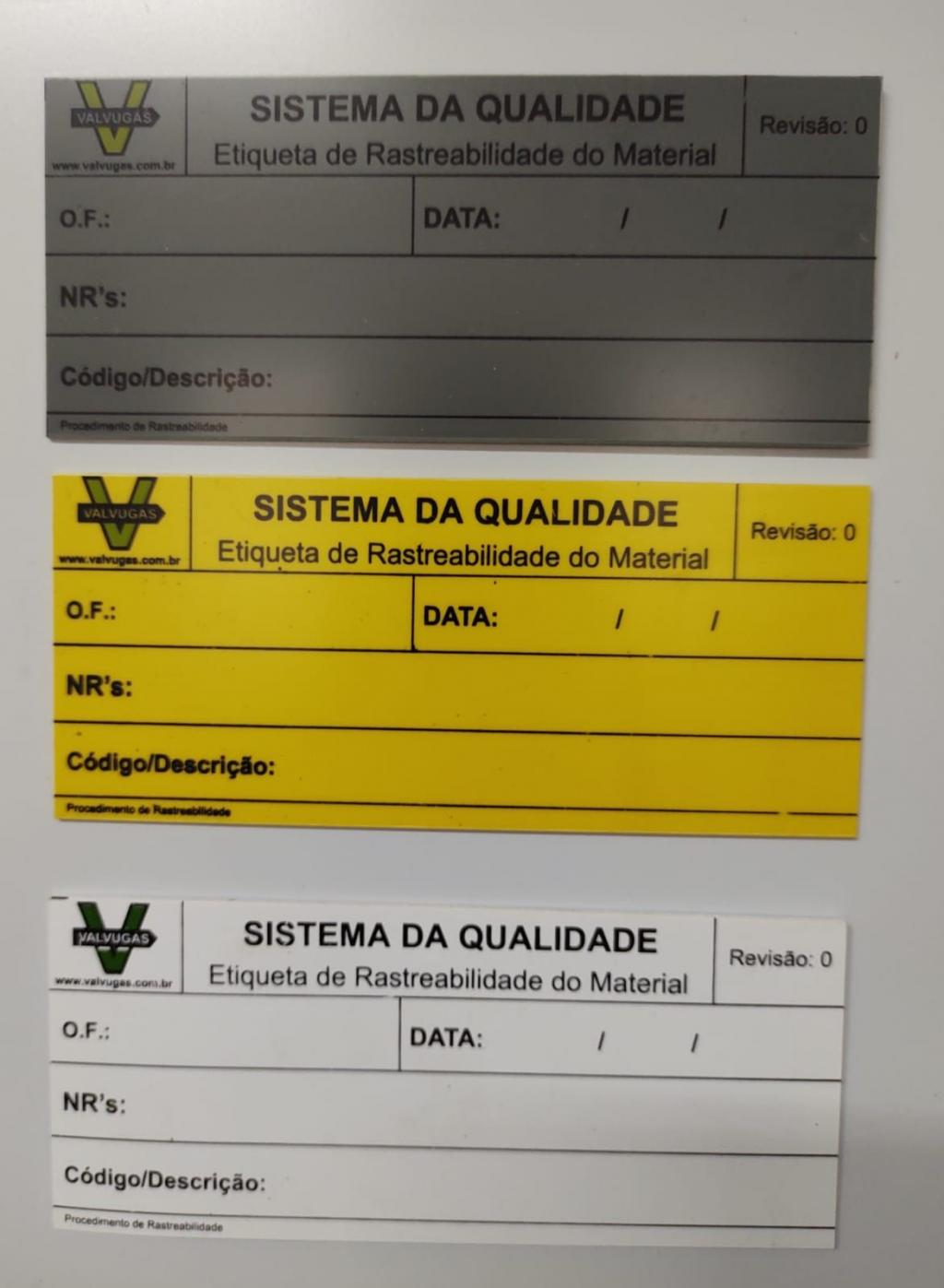 etiquetas de identificação industrial