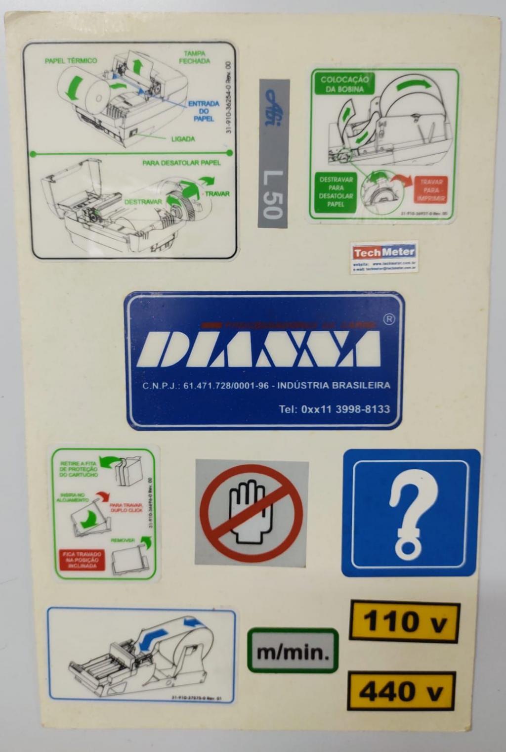 etiquetas de identificação de circuitos elétricos