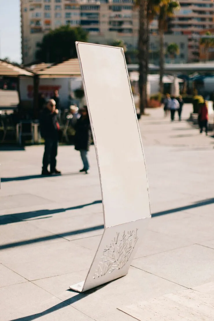 sinalização de fluxo de pessoas