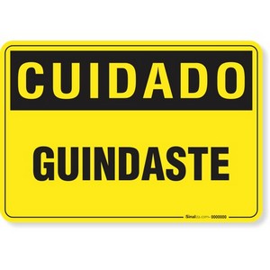 Sinalização local para guindastes