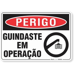 Sinalização manual para orientar o operador de guindastes