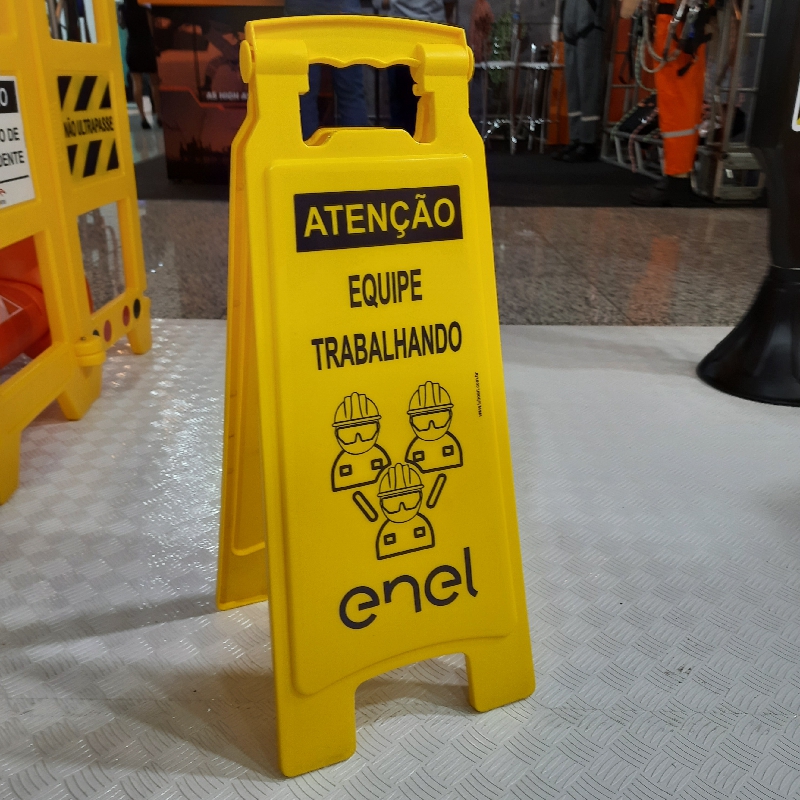 Cavalete Sinalizacao Plástico Personalizado