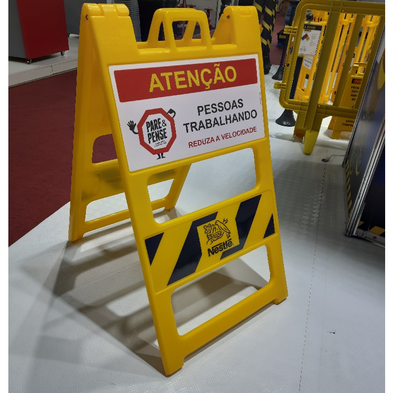 Cavalete Sinalizacao Plástico