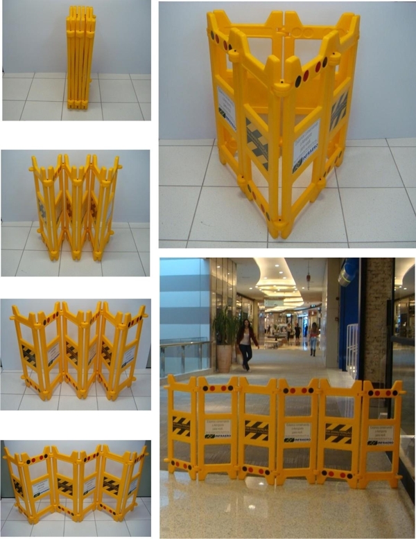 Barreira De Sinalização Personalizada Para Indústrias